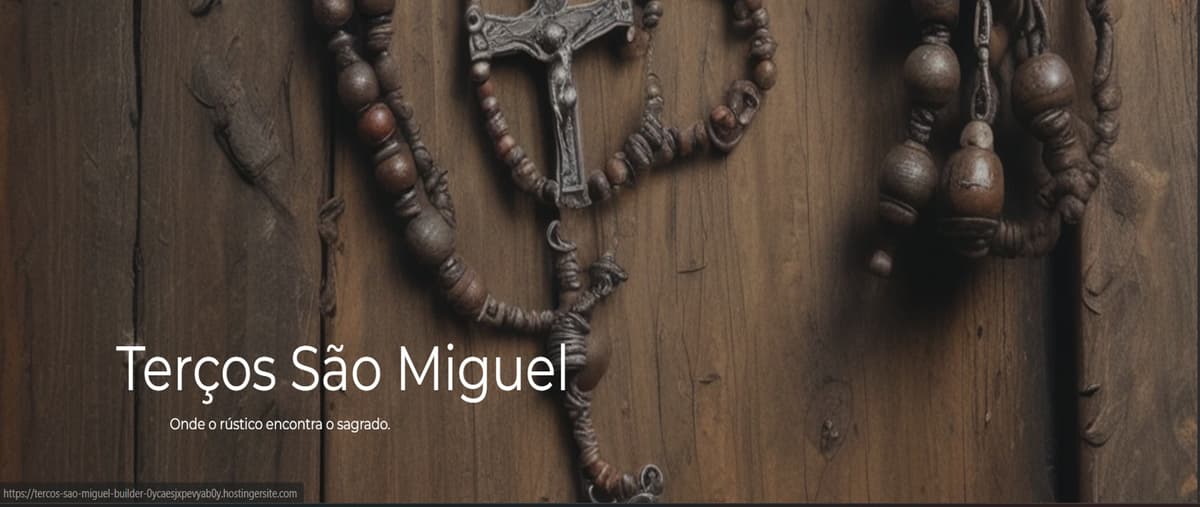 Terços artesanais Terços São Miguel Arcanjo